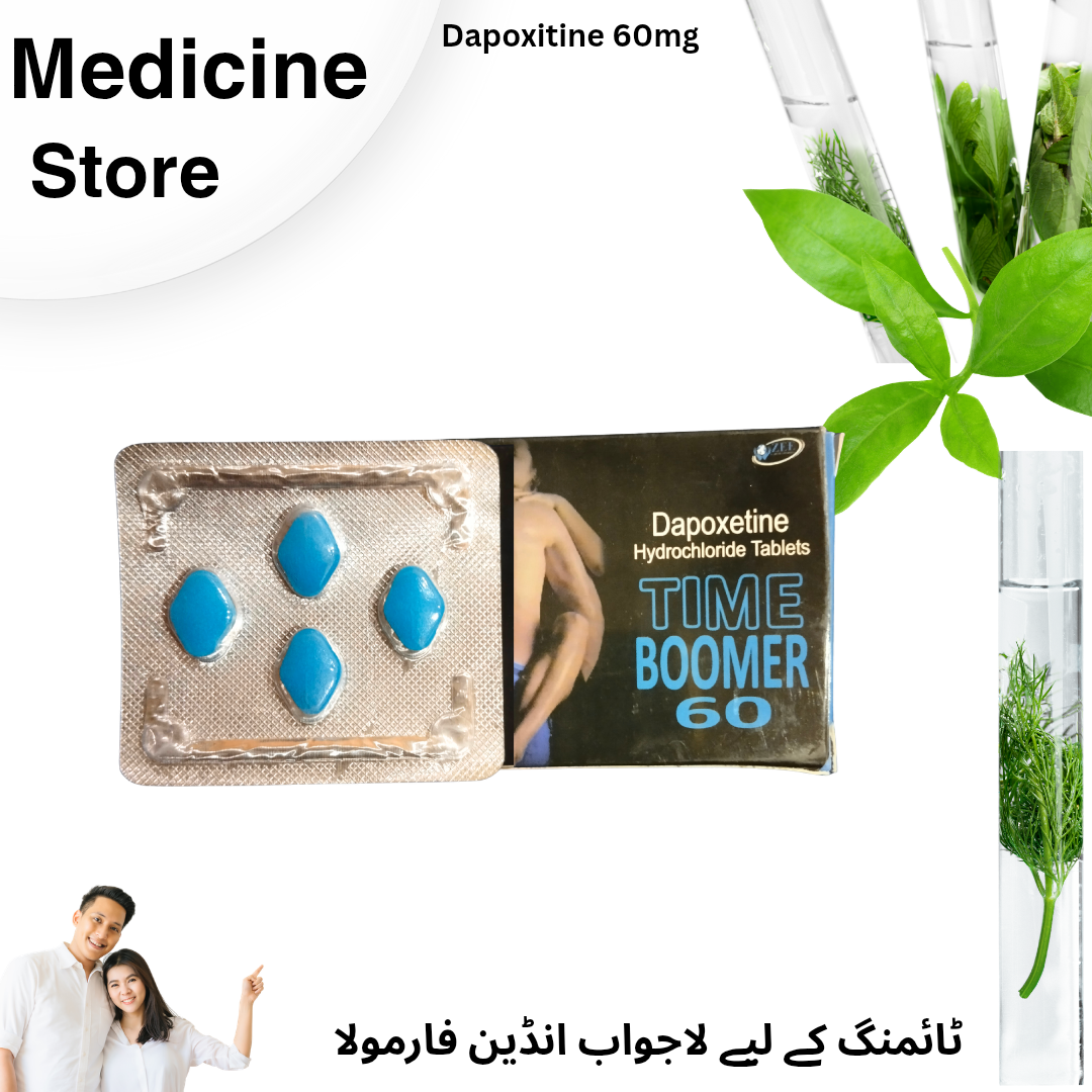 Indian Time Boomer | Dapoxitine 60mg | Pack of 4 Tablet